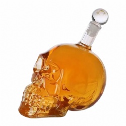 750ml Skull Glass Gin Bottle