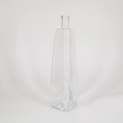 500ml Vertical Striped Glass Bottle