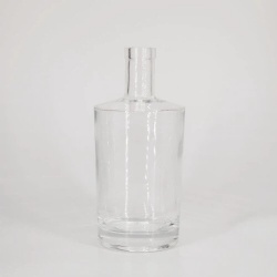 Cylindrical Whiskey Glass Bottle