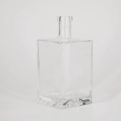 Square Vodka Glass Bottle